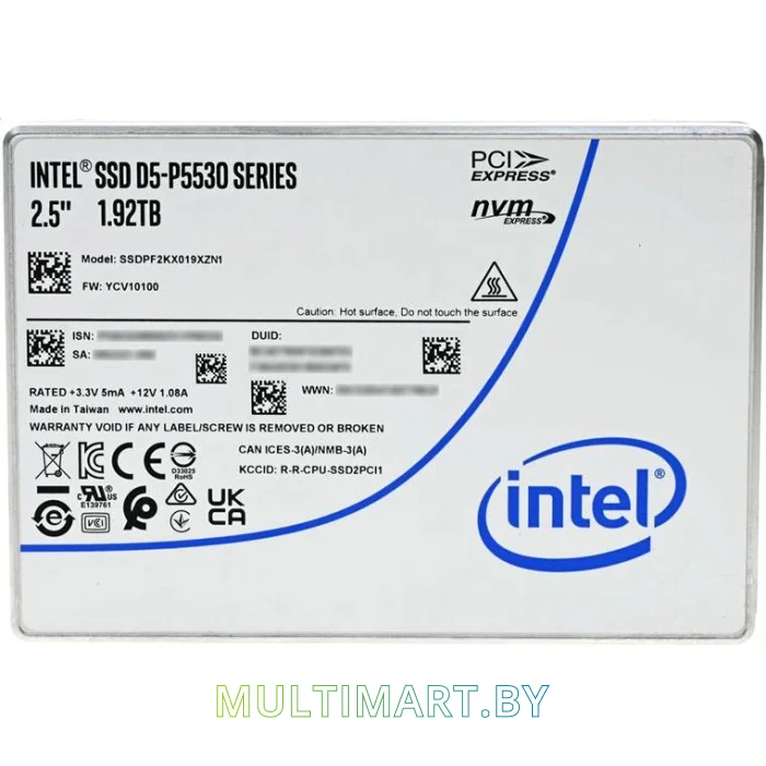 SSD диск Intel D5-P5530 1.92TB (SSDPF2KX019XZN1)